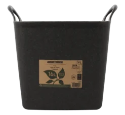 Flexibele kuip / emmer Zwart 16L (100% gerecycled)