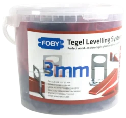 Foby levelling systeem starterskit 3 mm met clips, spieën en tang Outlet