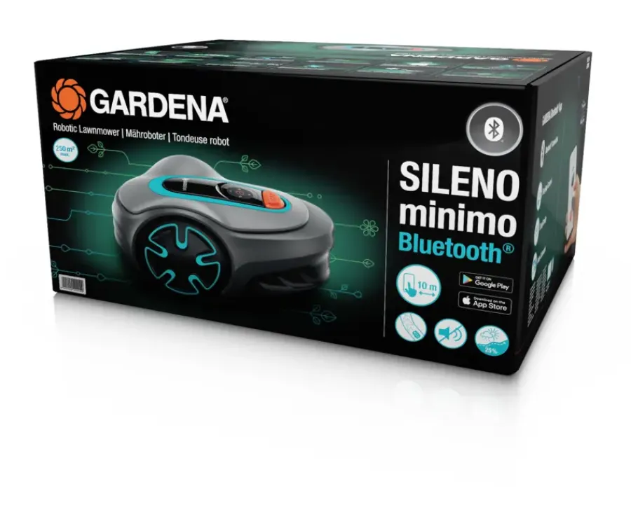 Gardena robotmaaier Sileno Minimo 250 m² inclusief Bluetooth Clearance
