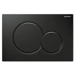 Geberit Bedieningspaneel Sigma 01 Zwart glanzend voor inbouwreservoir Systemfix