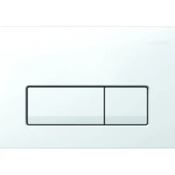 Geberit Delta 51 bedieningspaneel wit voor inbouwreservoir Duofix