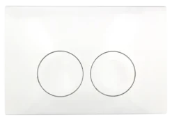 Geberit Delta 25 bedieningspaneel wit 3/6 L