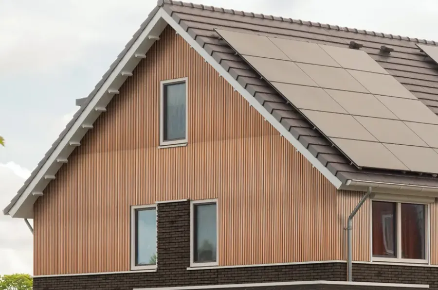 Geen Gevelpaneel naturel 244x30cm dikte 12mm 2 stuks, 1,64m²
