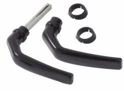 Giardino handgrepen set aluminium zwart voor poort 50 x 70 x 180 mm