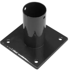 Giardino voet voor ronde tuinpaal zwart 40 mm