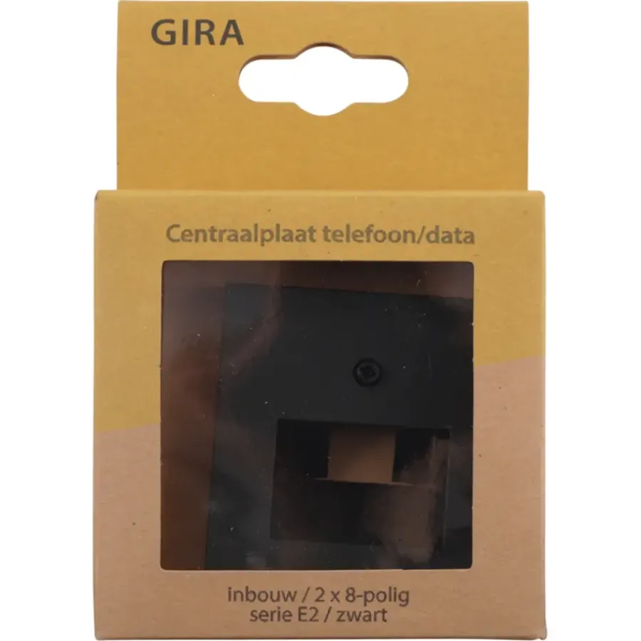 Gira E2 Centraalplaat UTP Mat Zwart Best