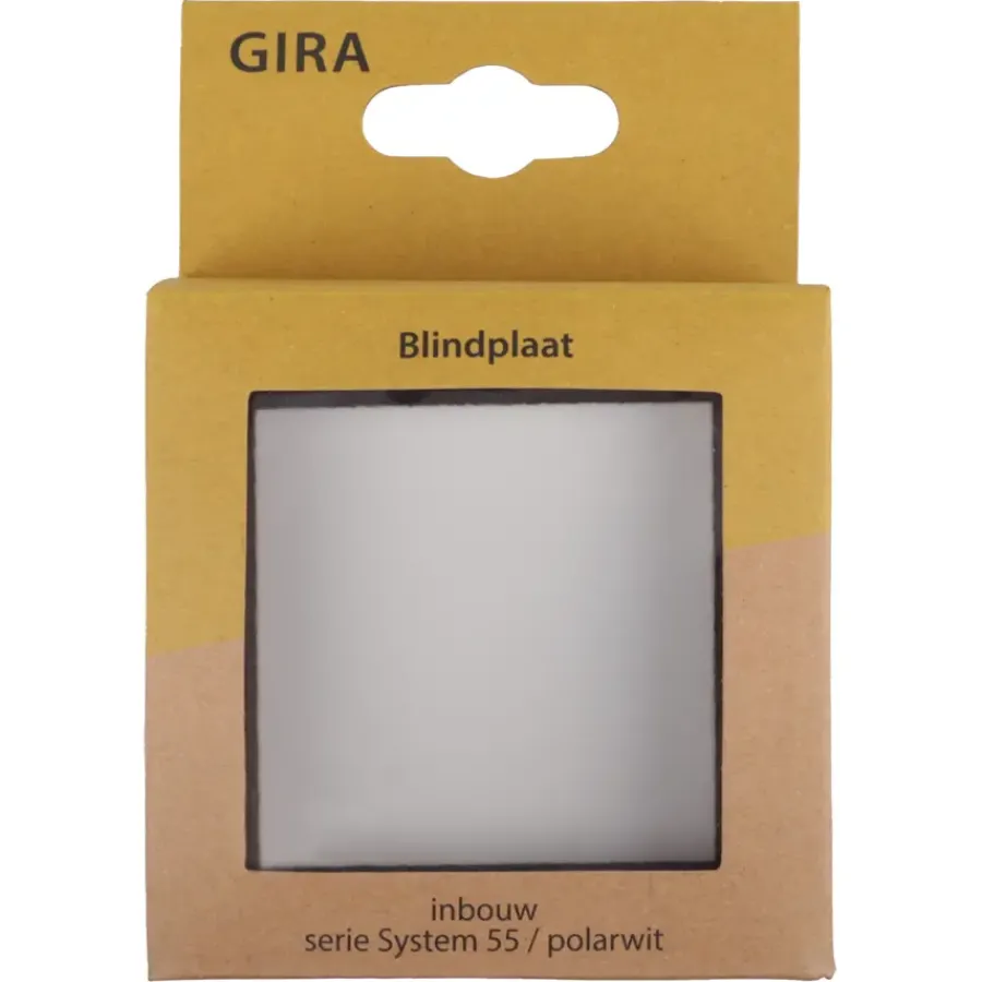 Gira ST55 blindplaat wit