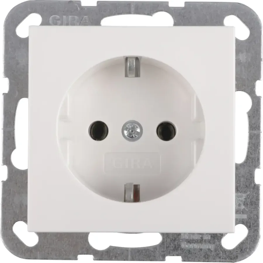 Gira ST55 inbouw enkel geaard stopcontact wit Online