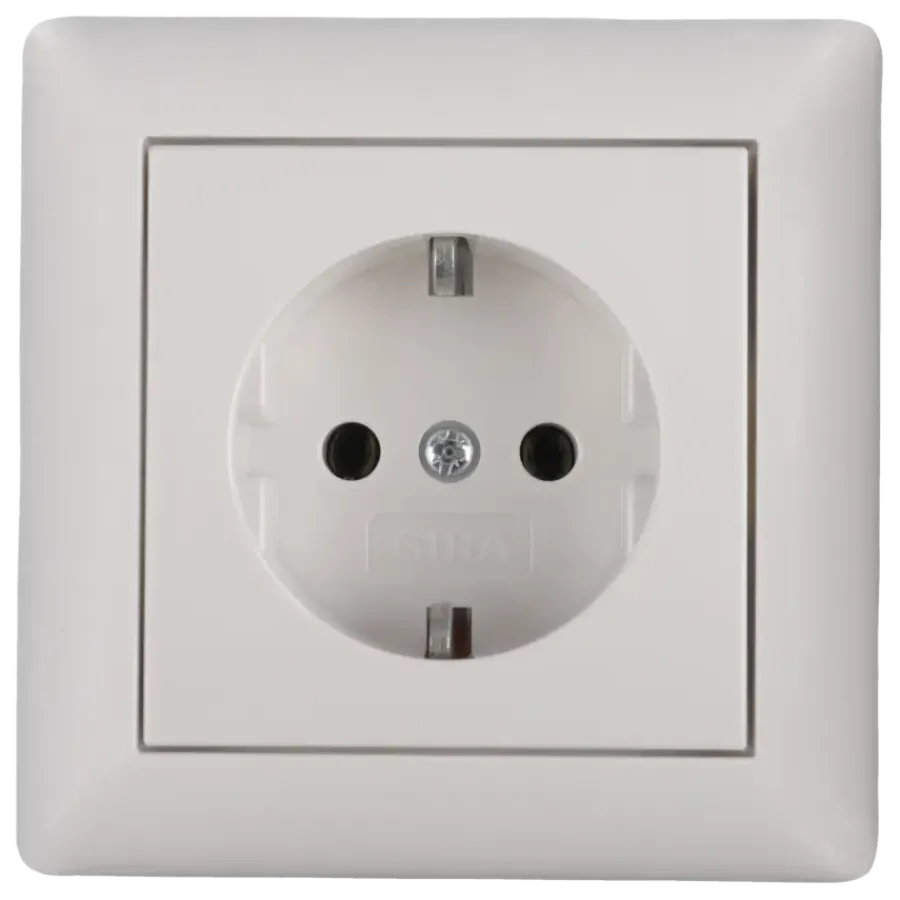 Gira ST55 inbouw enkel geaard stopcontact wit Online