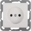 Gira ST55 inbouw enkel stopcontact wit New