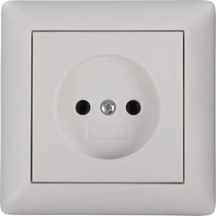 Gira ST55 inbouw enkel stopcontact wit New
