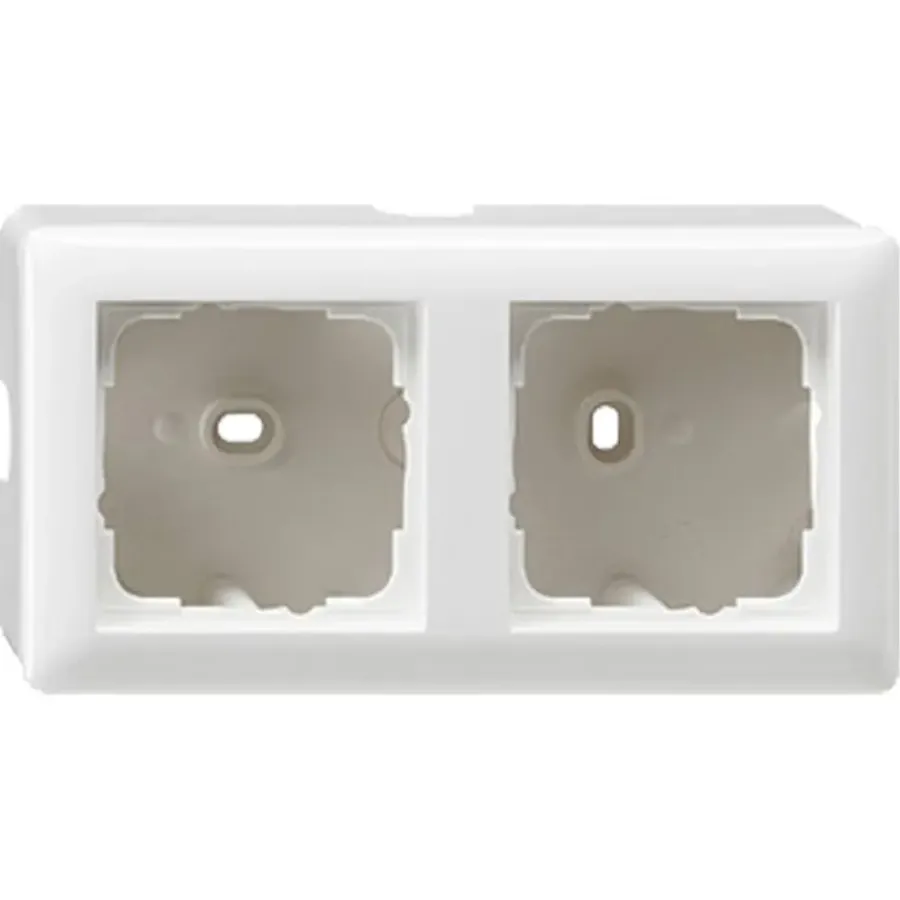 Gira ST55 Opbouwraam 2-voudig Wit Best