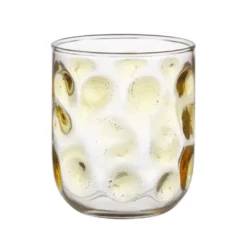 Glas met gele stippen