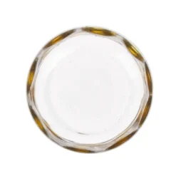 Glas met gele stippen