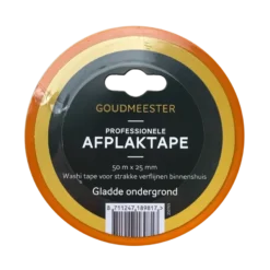 Goudmeester professionele schilderstape gladde ondergrond 50 m x 25 mm Clearance