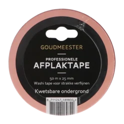 Goudmeester professionele schilderstape kwetsbare ondergrond 50 m x 25 mm Discount