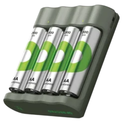 GP Batterijlader + 4x oplaadbare batterijen AA 2100mAh ReCyko + Micro USB-lader Online