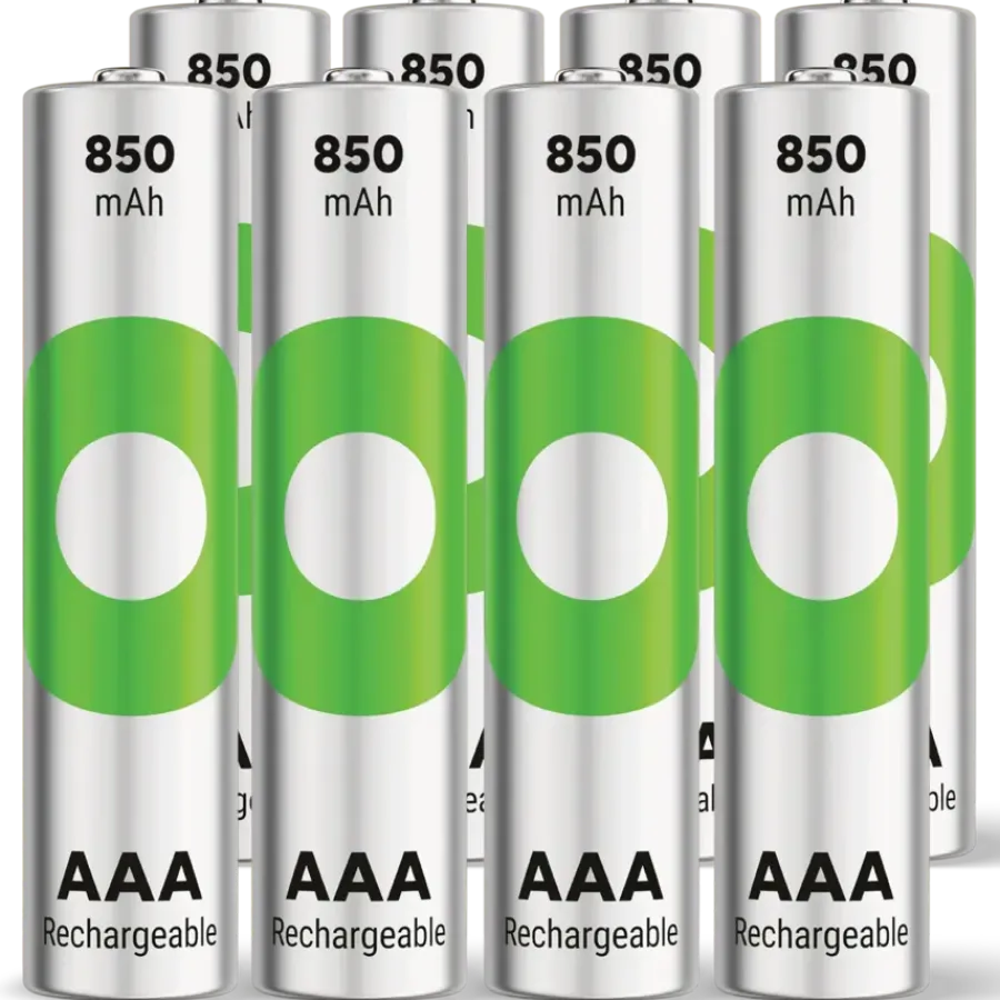GP Batterij Oplaadbaar AAA NiMH 850 mAh ReCyko 1,2V 8 stuks Discount