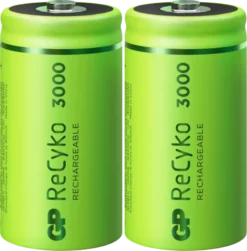 GP Batterij Oplaadbaar C Baby NiMH 3000mAh ReCyko 1,2V 2 Stuks Best