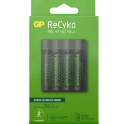 GP ReCyko+ USB Rapid Batterijlader incl. 4 AA Batterijen Outlet