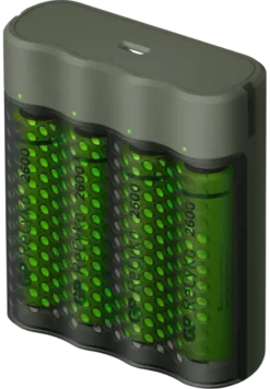 GP ReCyko+ USB Rapid Batterijlader incl. 4 AA Batterijen Outlet