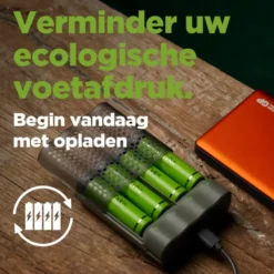 GP ReCyko+ USB Rapid Batterijlader incl. 4 AA Batterijen Outlet
