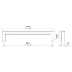 Greep Omer wit 136mm