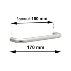 Greep Ronny rvs 170mm