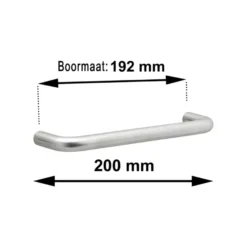 Greep Ronny rvs 200mm