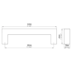 Greep Tessa rvs 143mm