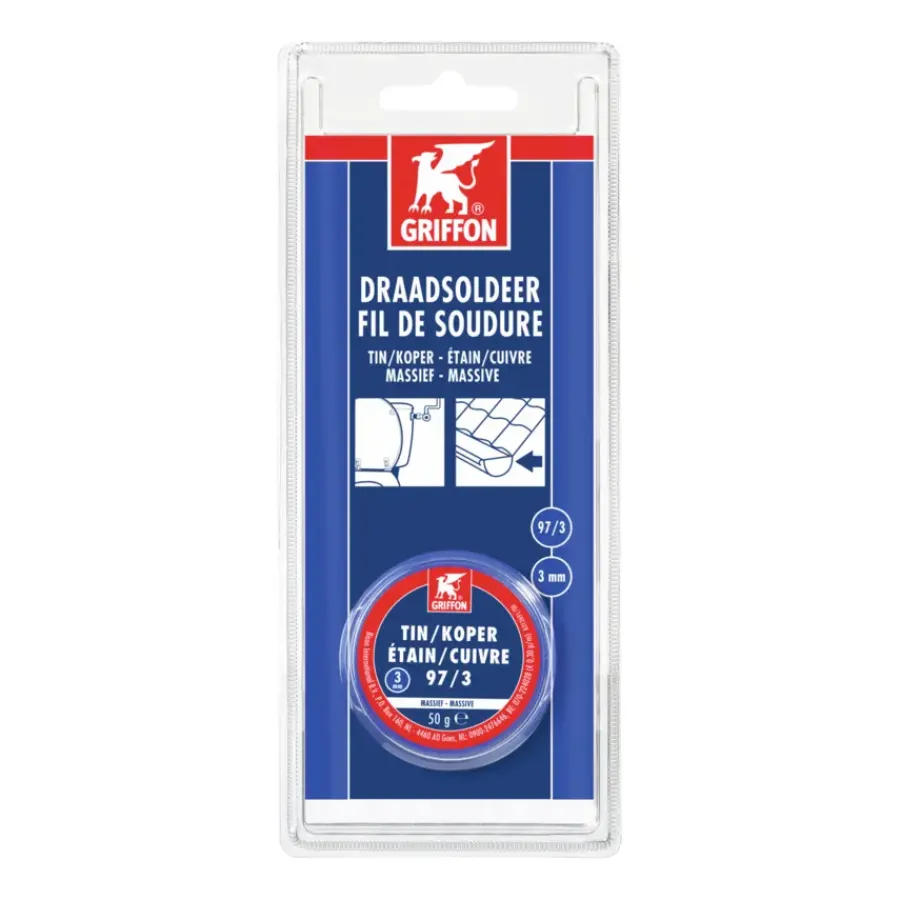 Griffon draadsoldeer tin/koper 50g 3mm Outlet