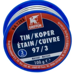 Griffon Draadsoldeer Tin/Koper 97/3 MS 3MM 100 Gr Hot