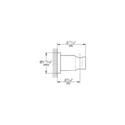 Grohe Colours Handdouchehouder Essence New Grafiet