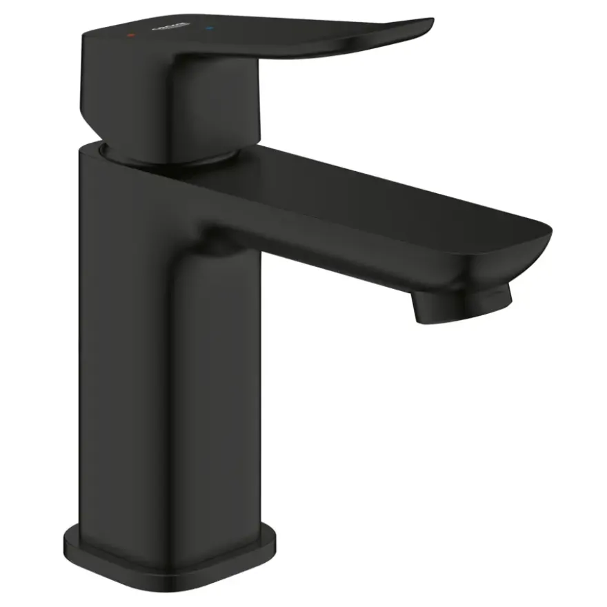 Grohe Dice wastafelmengkraan S-Size Push open Mat Zwart