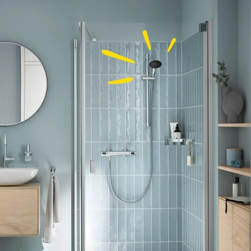 Grohe douchekop Quickfix Vitalio Start 110 handdouche waterbesparend 3 standen ø 11 cm chroom