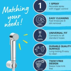 Grohe doucheset Quickfix Vitalio Trigger Spray 1 stand chroom