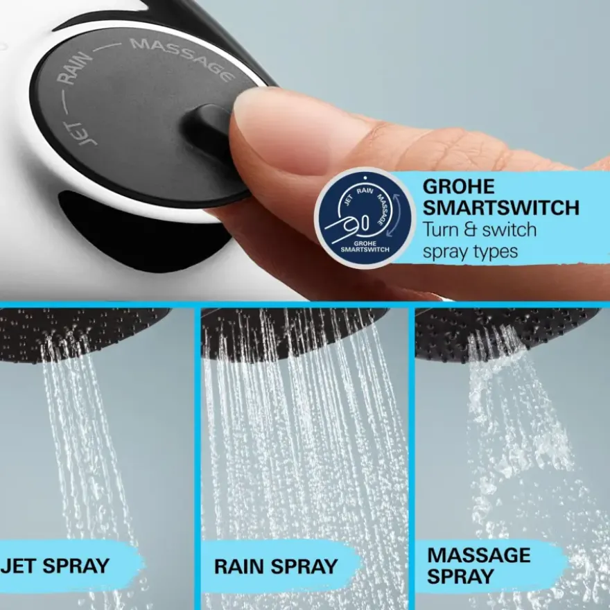 Grohe doucheset Quickfix Vitalio Start 3 standen chroom