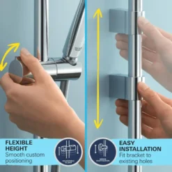 Grohe doucheset Quickfix Vitalio Comfort 3 standen chroom