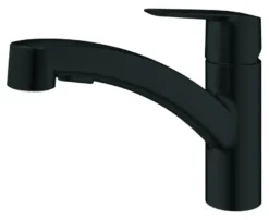 Grohe keukenkraan Quickfix Start uitrekbaar zwart