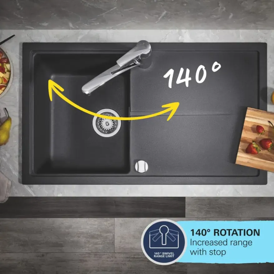 Grohe Keukenmengkraan Start Loop middelhoge uitloop Chroom