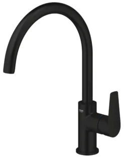 GROHE keukenmengkraan Start Edge hoge uitloop mat zwart