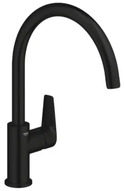 GROHE keukenmengkraan Start Edge hoge uitloop mat zwart