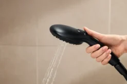 Grohe regendoucheset Quickfix Vitalio Start met handdouche 2 standen zwart - hartafstand kraan 15 cm