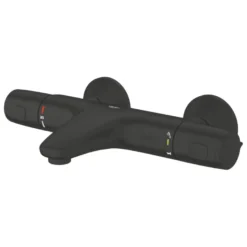 Grohe Thermostatische Badkraan Precision Trend met omstel 15cm Mat Zwart