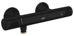 GROHE thermostatische douchekraan Precision Flow mat zwart 15 cm