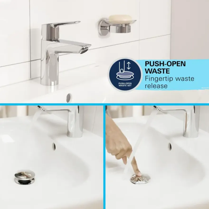Grohe wastafelkraan Start edge S-size QuickFix chroom