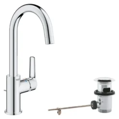 Grohe Wastafelmengkraan Start Loop L-size Push Open Chroom