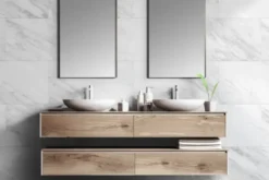 Grosfillex paneel GX Wall+ PVC white marble 30x60 cm 1,98 m² Outlet