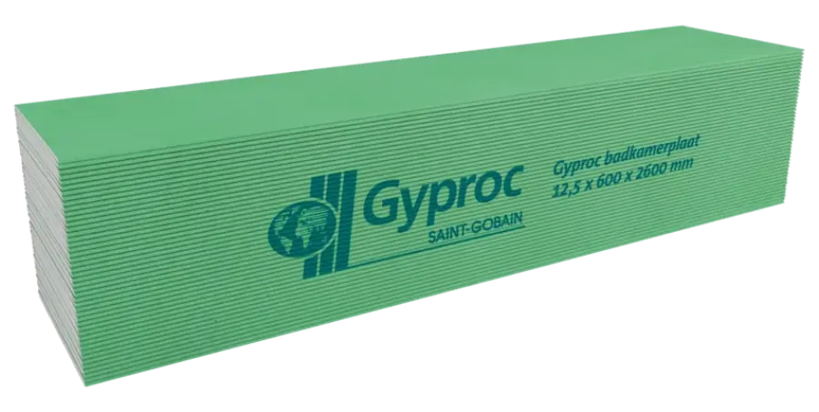 Gyproc badkamer gipsplaat 60x260 cm dikte 1,25 cm Sale