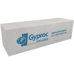 Gyproc gipsplaat 60x200 cm dikte 0,95 cm (RK) Best